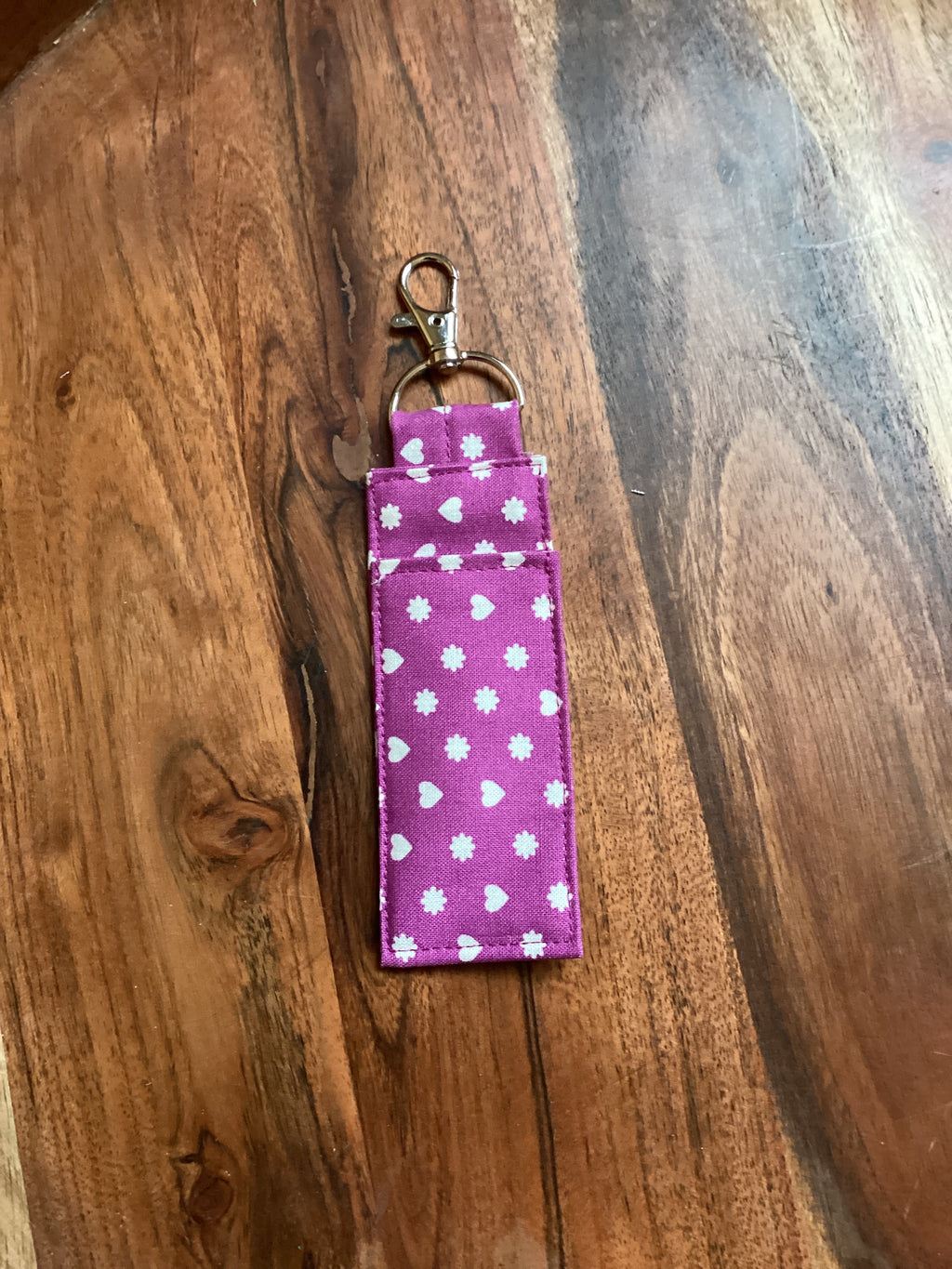 Cotton lip balm holder