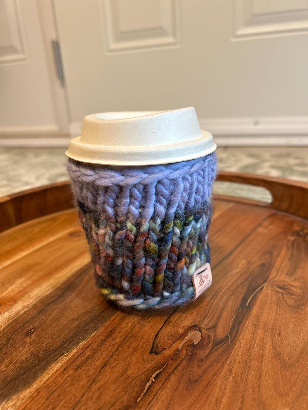 Reusable hot Cup Cozy, wool Coffee Sleeve, Teacher Gift, valentines gift, eco friendly