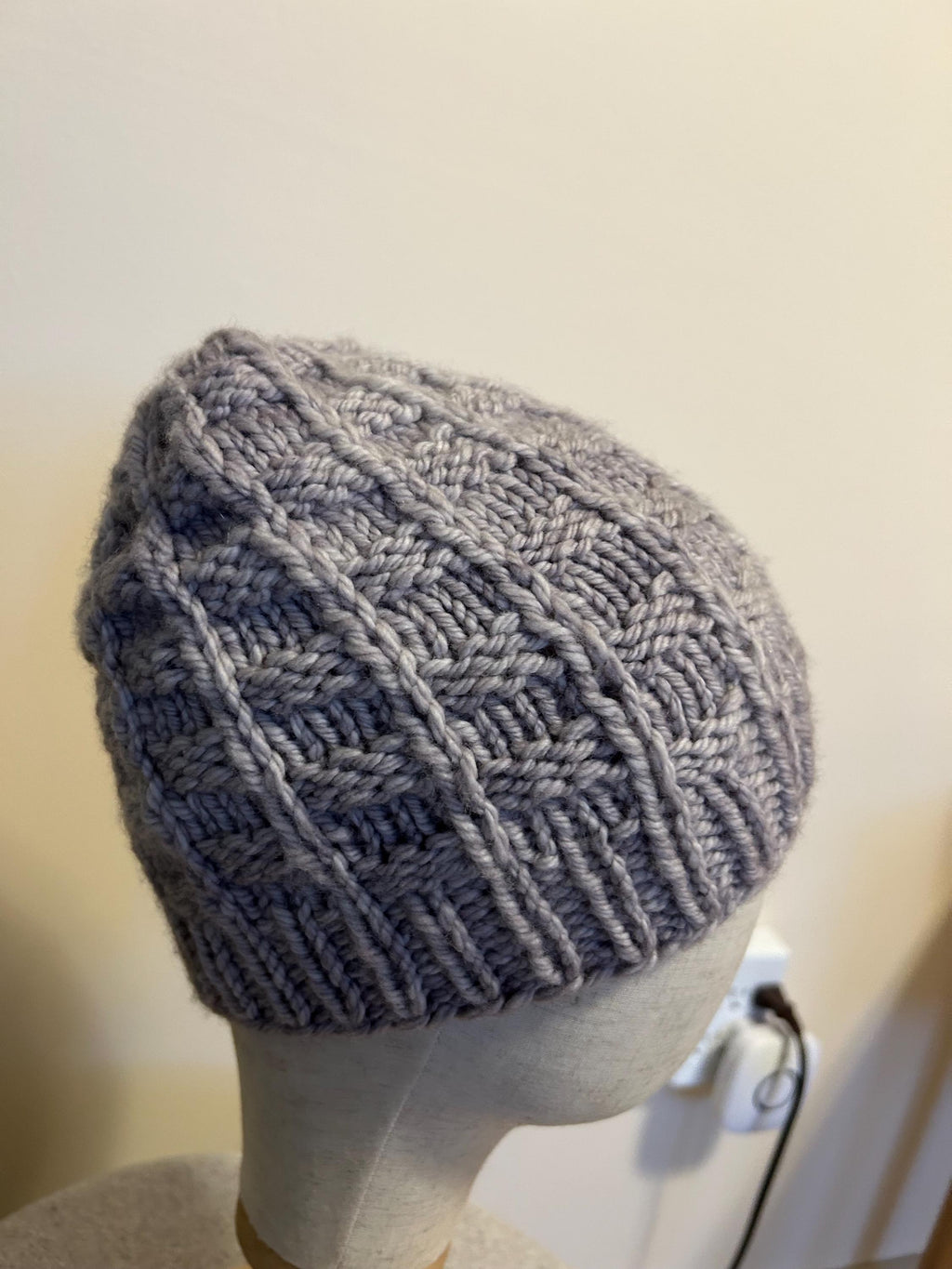 Taupe Textured brim Knit Toque, Adult Hand Knit beanie, neutral colour Beanie, luxury wool, toque for hiking, unisex,