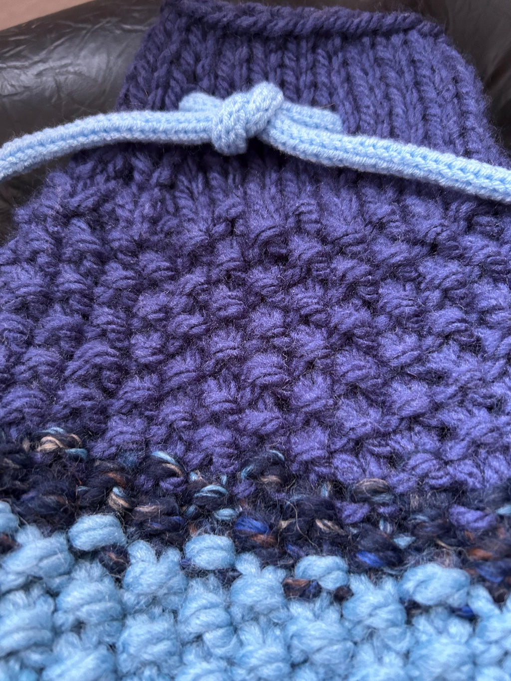 Hot water bottle cozy cover