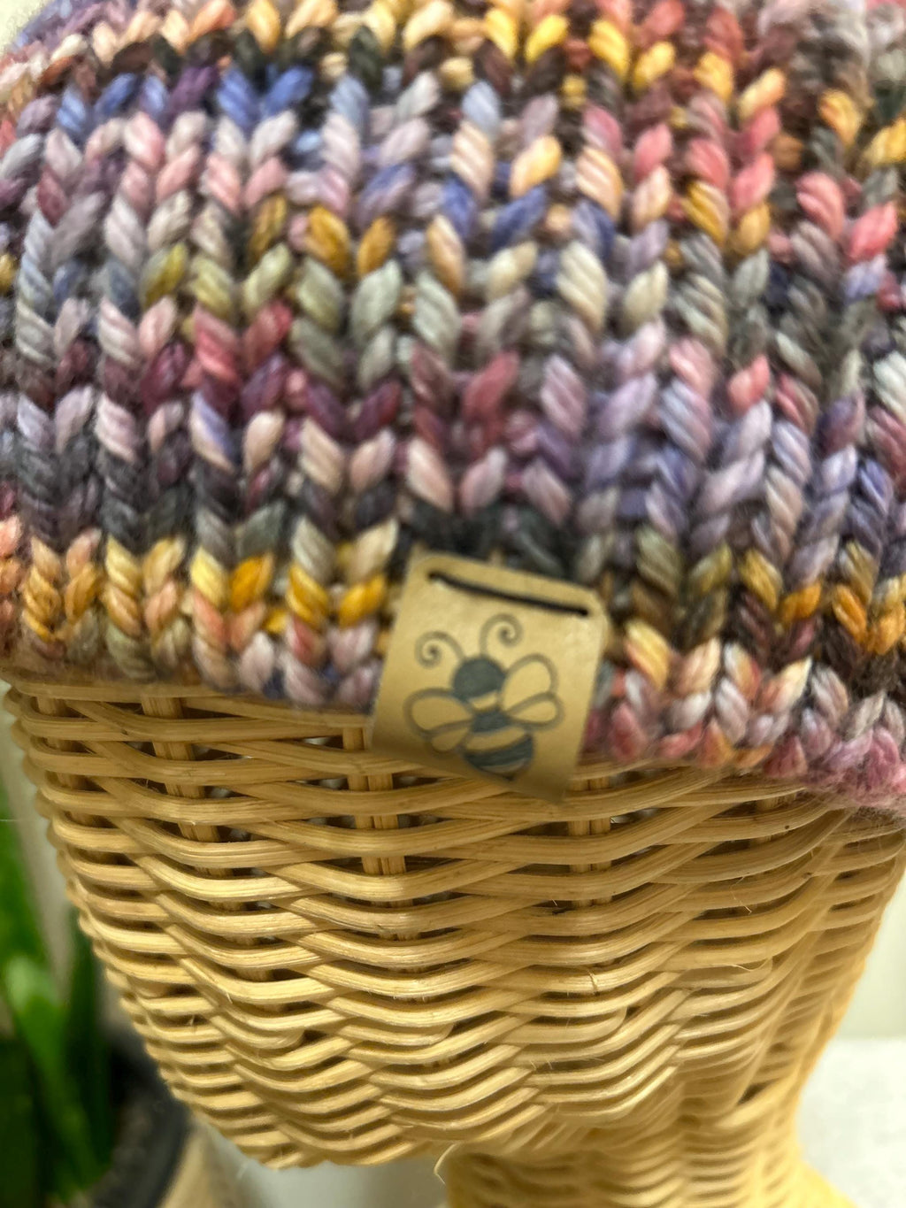 Merino Wool Headband: soft multi coloured Knit Adult Earwarmer, double layer
