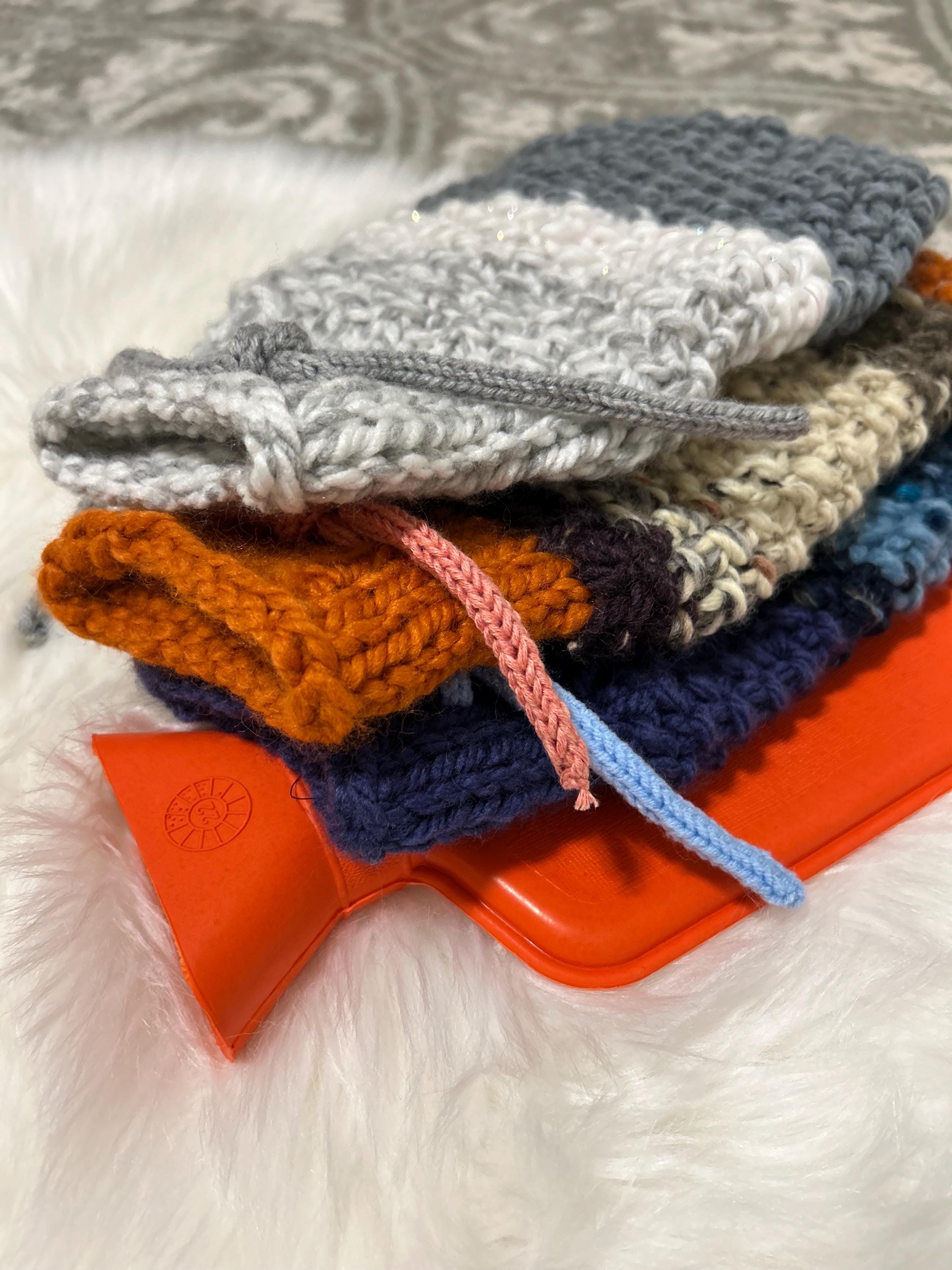 Hot water bottle cozy cover