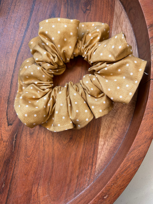 Cotton hair scrunchie
