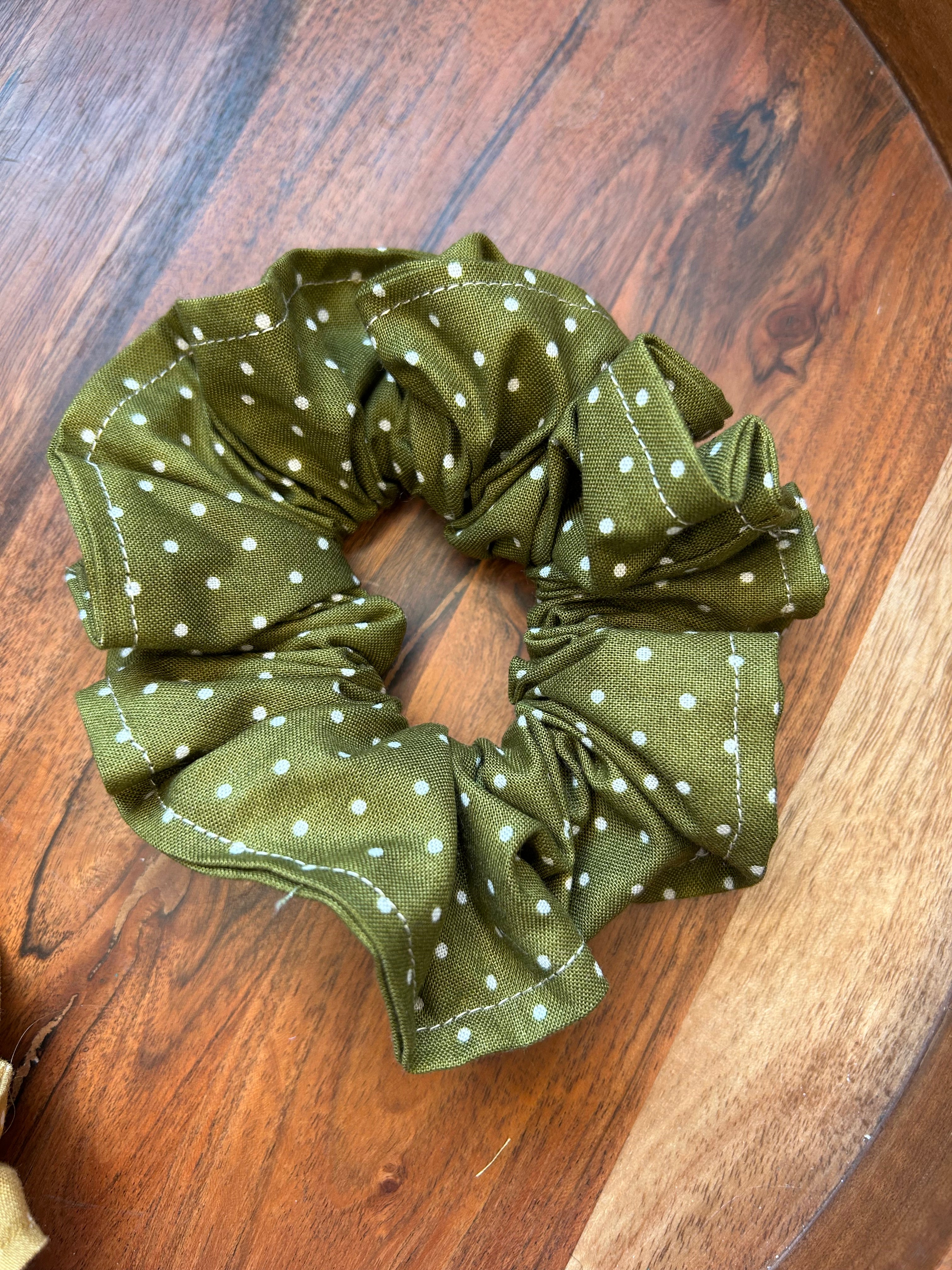 Cotton hair scrunchie