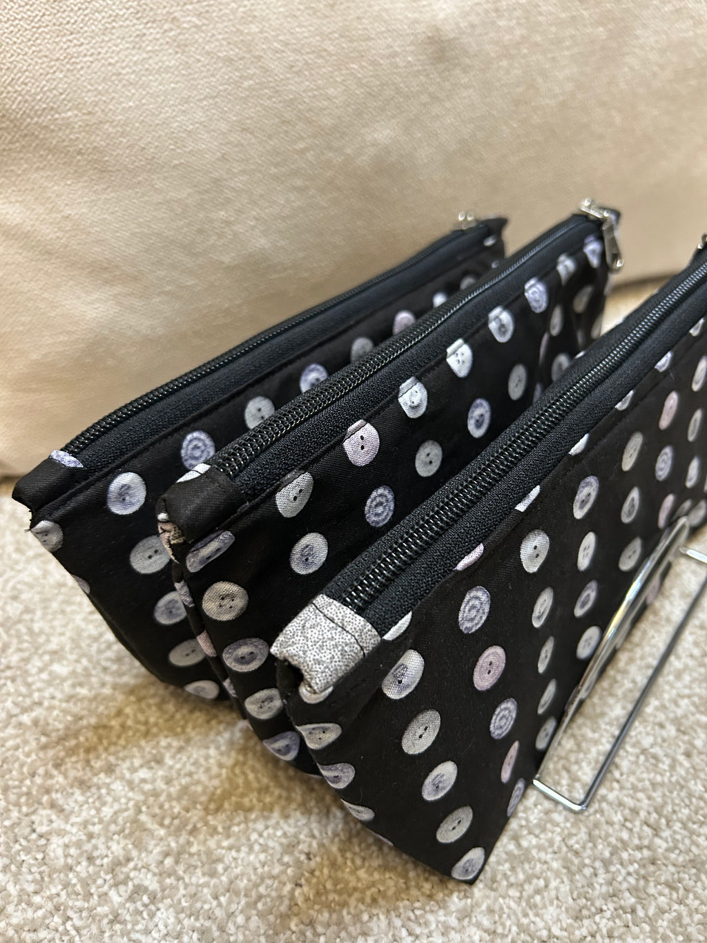 Handmade zipper pouch