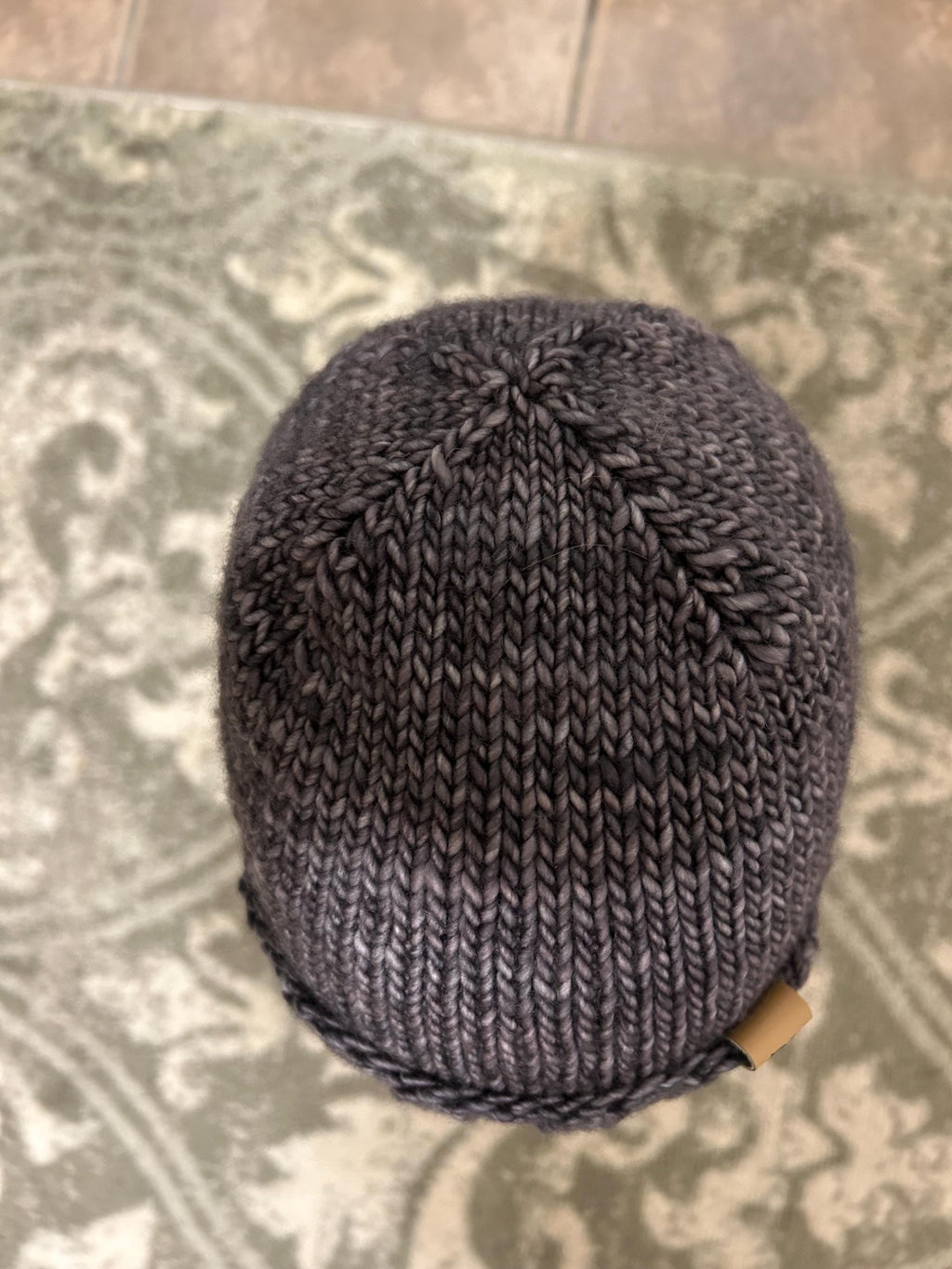 Hand Knit Merino Wool Winter Beanie - Folded Brim