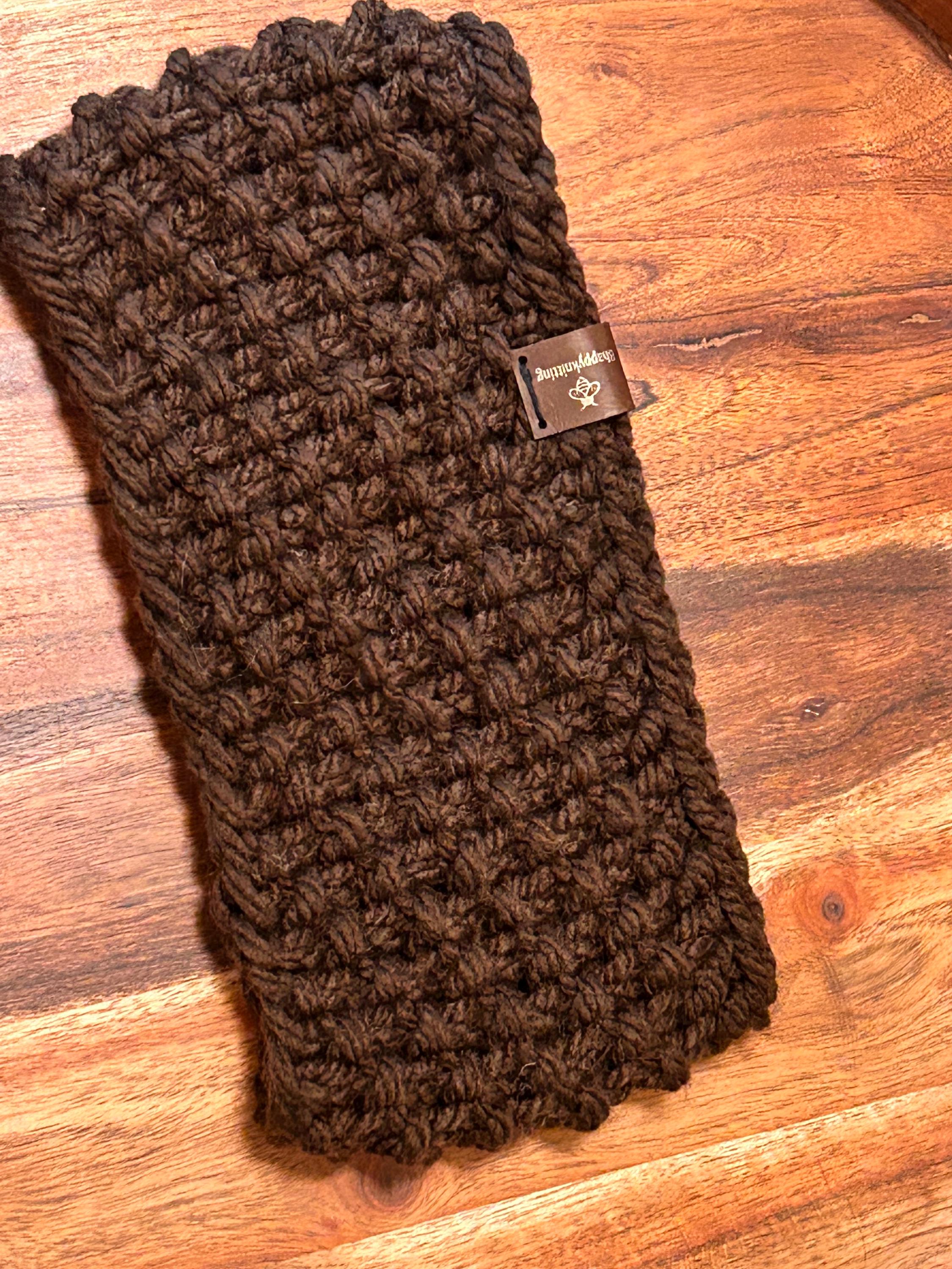 Handknit Adult Ear Warmer Headband: Acrylic Winter Wear