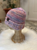 Hand Knit Merino Wool Winter Beanie - Folded Brim, valentines gift